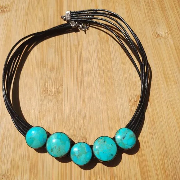 Jay King DTR 925 Sterling Silver Turquoise Rainbow Calsilica Reversible - Picture 6 of 10